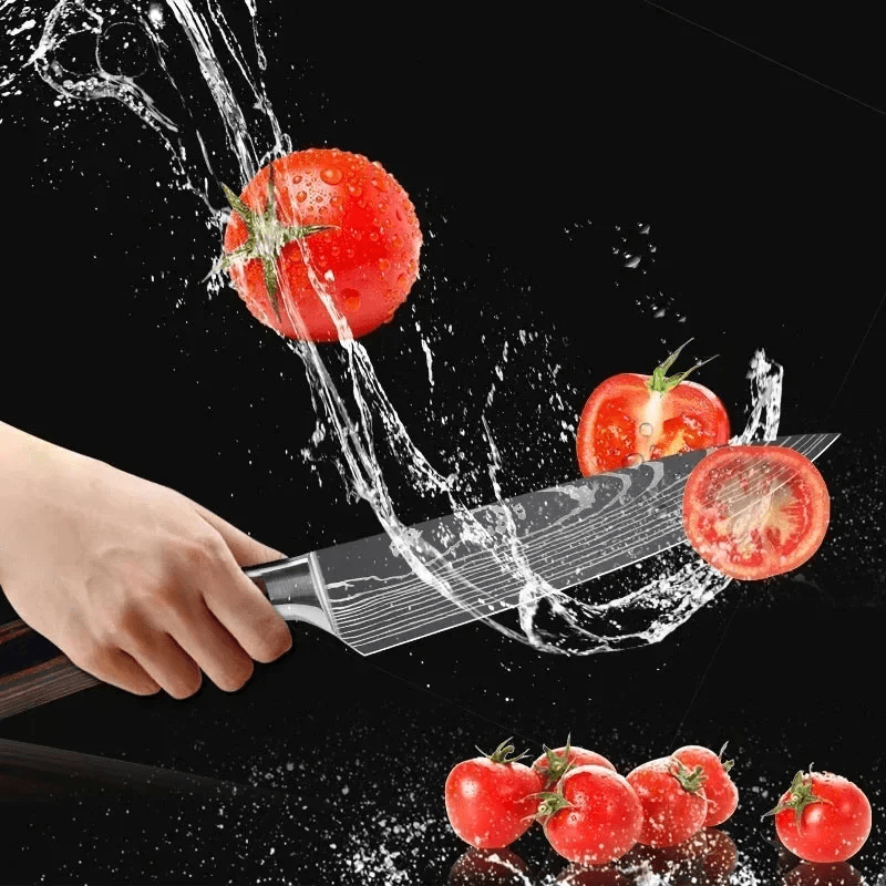 Couteau de cuisine - DamascusKitchenKnives™ - Couteau Santoku - Cuisi - Art