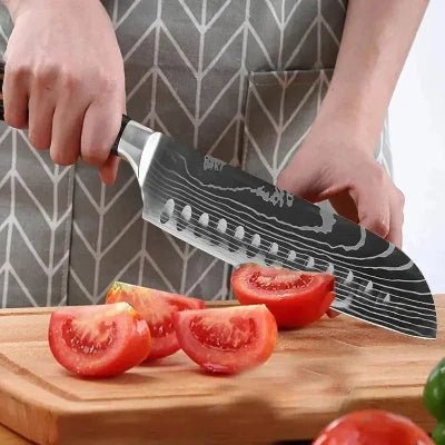 Couteau de cuisine - DamascusKitchenKnives™ - Couteau Santoku G - Cuisi - Art