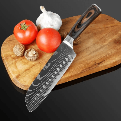 Couteau de cuisine - DamascusKitchenKnives™ - Couteau Santoku G - Cuisi - Art