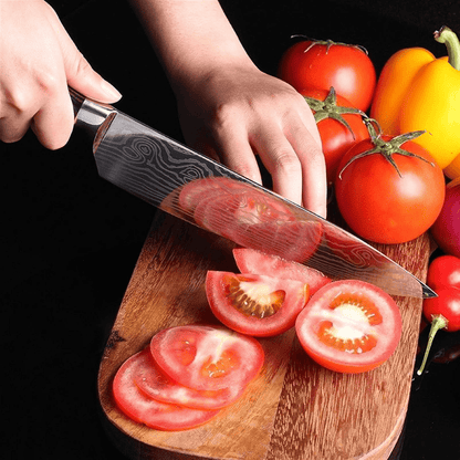 Couteau de cuisine - DamascusKitchenKnives™ - Couteau Santoku - Cuisi - Art