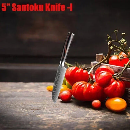 Couteau de cuisine - DamascusKitchenKnives™ - Couteau Santoku - Cuisi - Art
