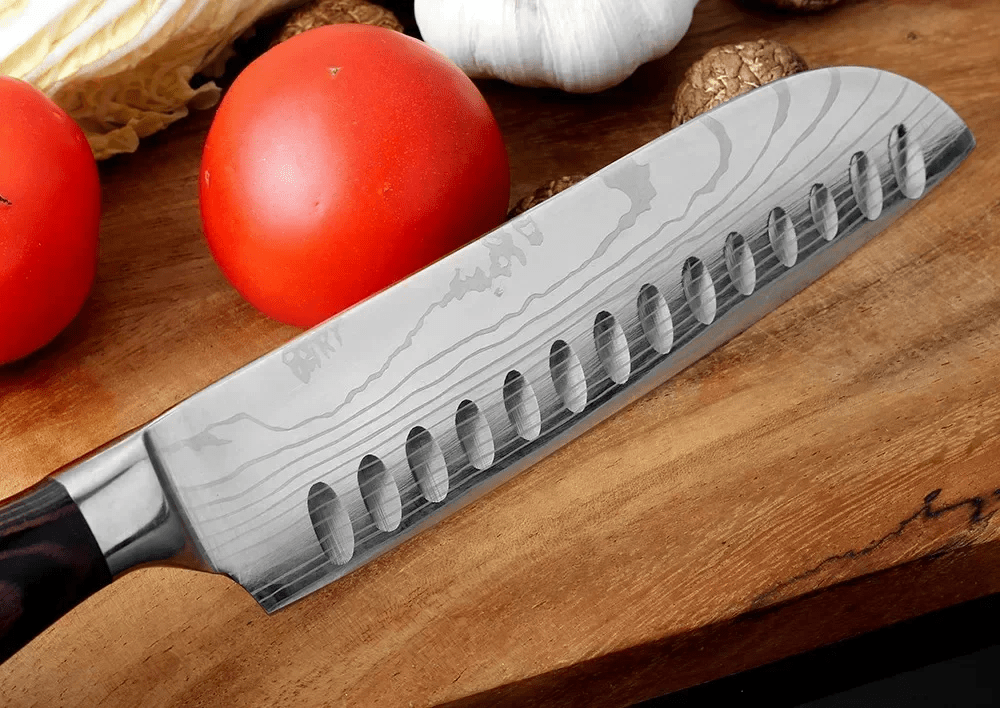 Couteau de cuisine - DamascusKitchenKnives™ - Couteau Santoku G - Cuisi - Art