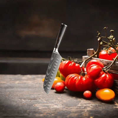 Couteau de cuisine - DamascusKitchenKnives™ - Couteau Santoku G - Cuisi - Art